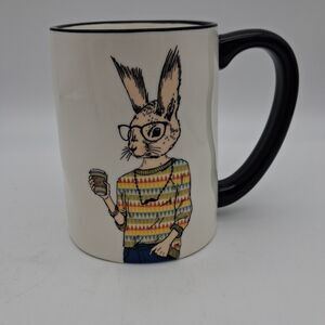 Signature Housewares Inc Hipster Coffee Mug Bunny w/Latte
